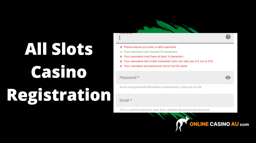 all slots casino registration steps