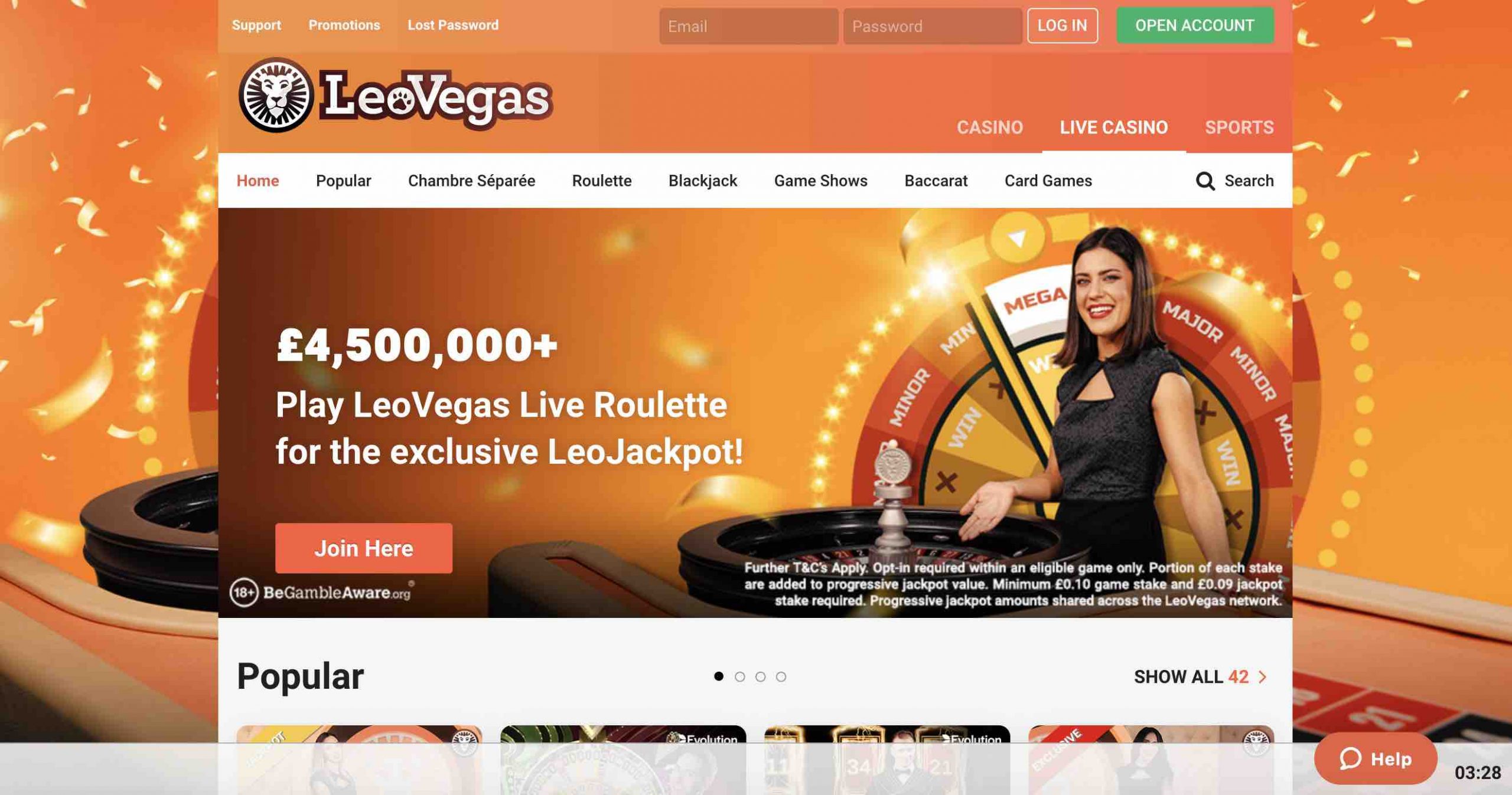 Leovegas is the perfect platform for your success