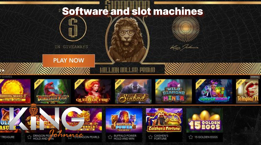 King Johnnie Software and slot machines